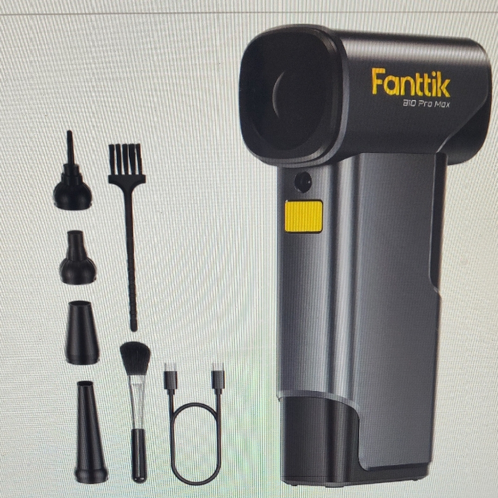 810 Pro Max Black Handheld Electric Air Duster